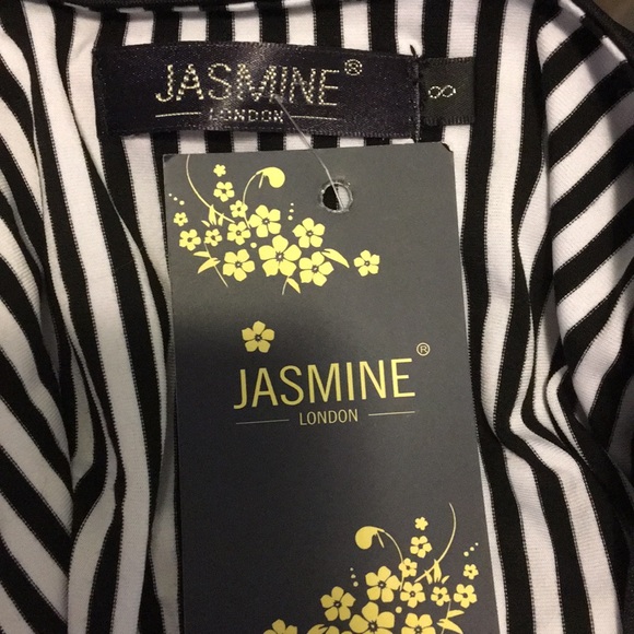 SOLD!!! Black and White Striped Maxi Dress - Picture 3 of 3